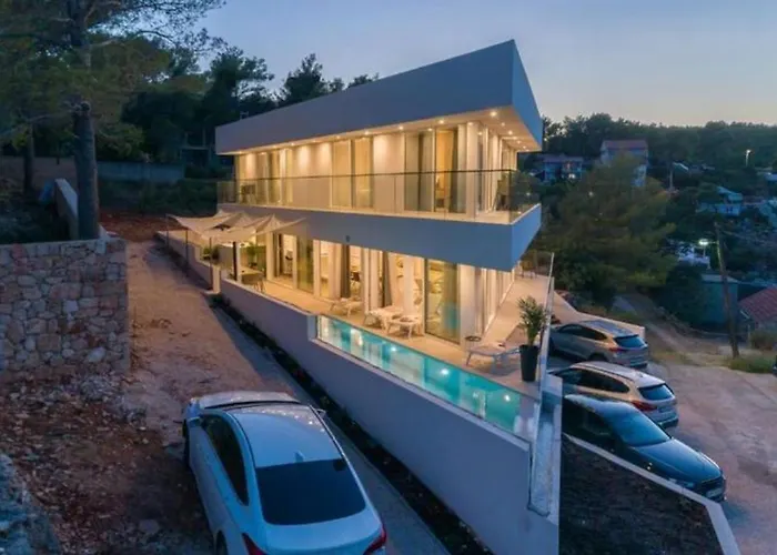 Luxe 2 Pools, Sauna Villa Vrboska